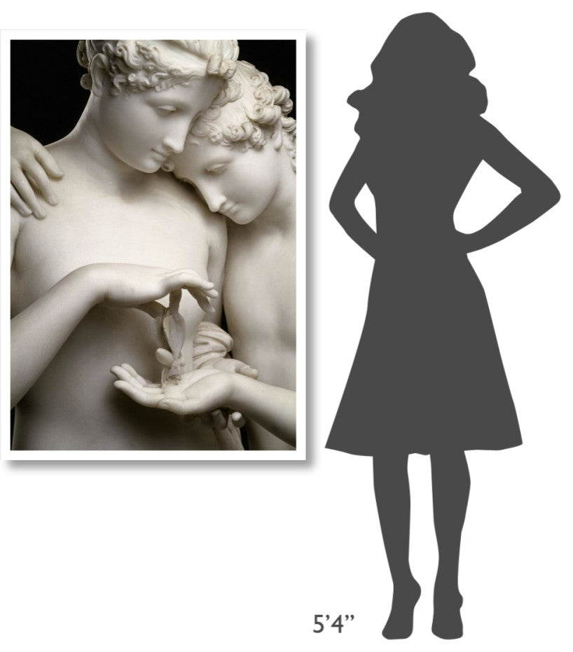 "Cupid and Psyche (Detail)" Digital Paper Print by Antonio Canova, 33"x46"