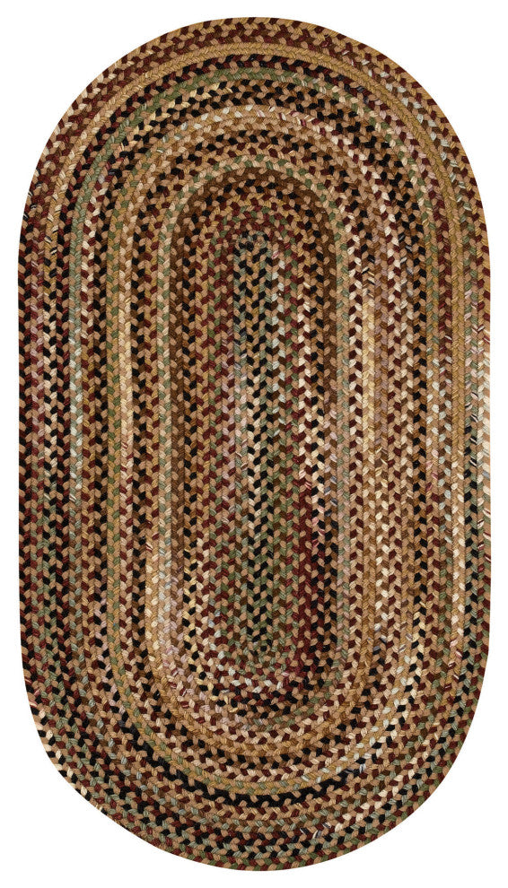 Capel Bangor Sandy Beige 0070_700 Braided Rugs - 36" X 60" Oval