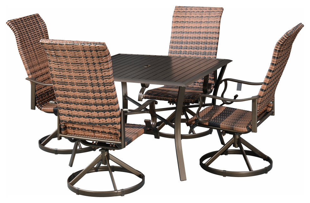 Westin 5pc Wicker Dining Set - Brown