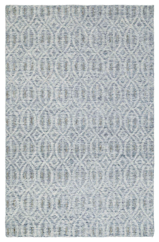Lyon Palm Area Rug, Blue, 2'x3'
