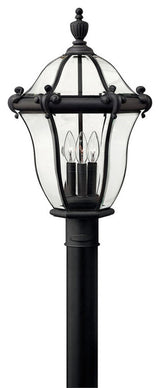Hinkley Lighting H2441 San Clemente 23" Tall 3 Light Post Light - Museum Black