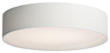 Maxim 10237 Prime 25"W LED Flush Mount Drum Ceiling Fixture - White Weave