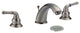Widespread 3-Hole Bathroom Sink Faucet With Lever Handles, Brushed Nickel