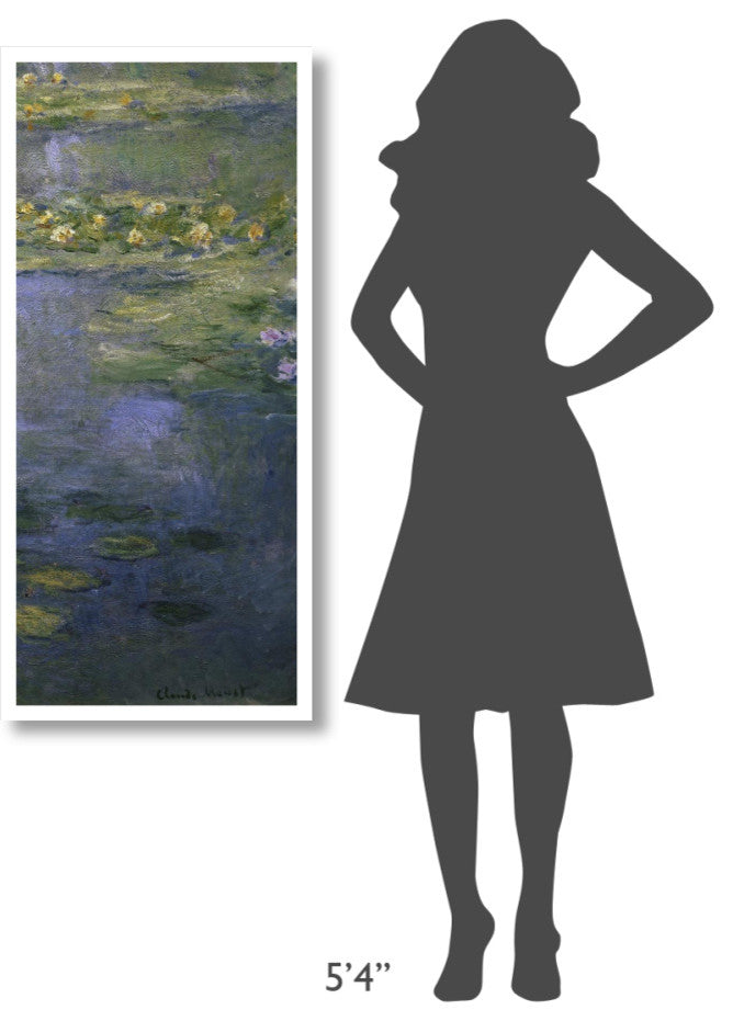 "Water Lilies (Nympheas) IV (right)" Print by Claude Monet, 21"x46"
