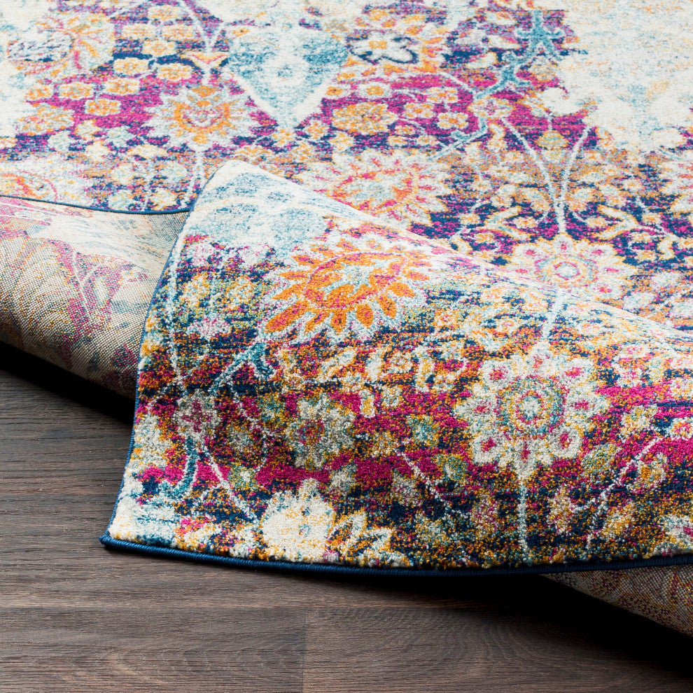 Harput Bohemian/Global Burnt Orange, Saffron Area Rug, 2'x3'