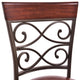 Costway Set of 2 Vintage Bar Stools Swivel Padded Seat Bistro Dining Pub Chair