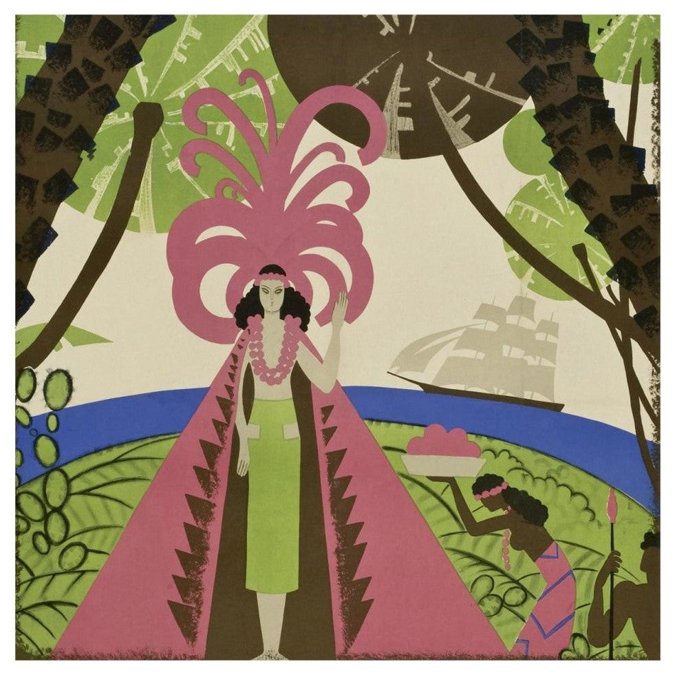 "Vintage Film Posters: Bird of Paradise L'oiseau de Paradis" Paper Art, 32"x32"