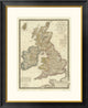"Iles Britanniques, 1828" Framed Digital Print by Adrien Hubert Brue, 26"x32"