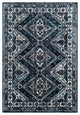 Surya Wanderlust WNL-2313 5'3"x7'3" Rug, Aqua/Navy/White/Silver Gray/Black
