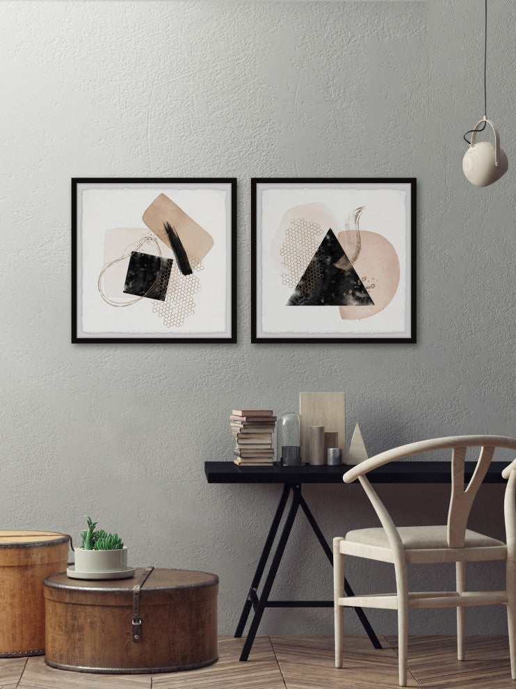 Mysteries of the Pyramid Diptych, 2-Piece Set, 24x24 Panels