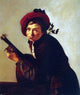 Jan Van Bijlert Young Man Playing the Lute Wall Decal