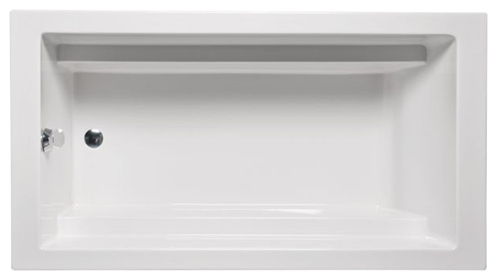 Malibu Cloudbreak Rectangle Whirlpool Bathtub 72x34x22 White