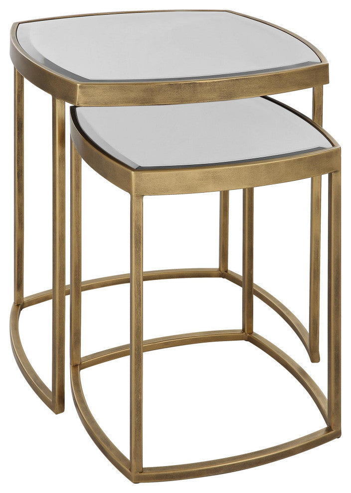 Full product image on white background showing the two-piece nesting table set; front-focused and uncluttered.