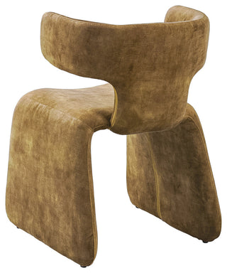 Modrest Bergman Modern Camel Velvet Dining Chair