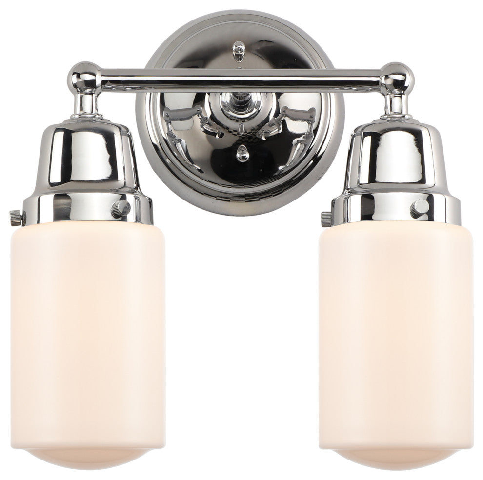 Innovations 623-2W-PC-G311 2-Light Bath Vanity Light, Polished Chrome