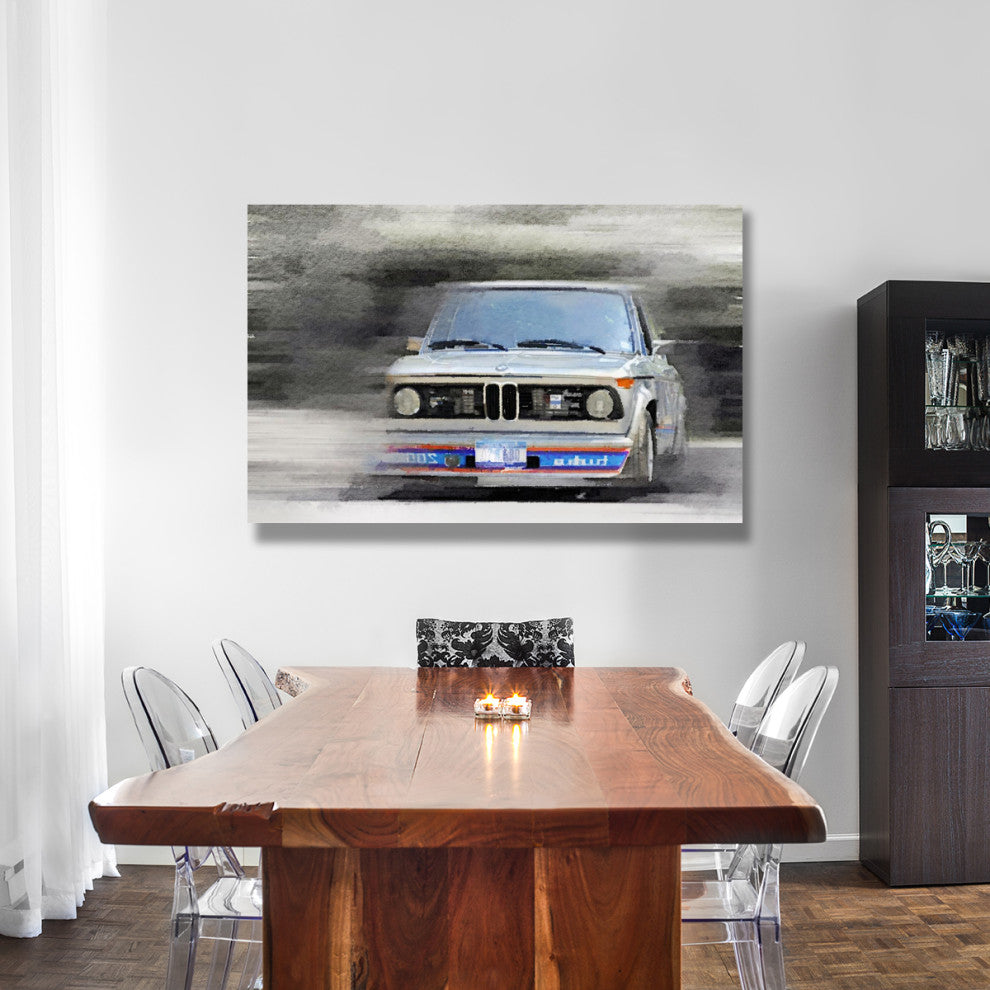 "1974 BMW 2002 Turbo Watercolor" Fine Art Print