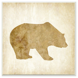 "Golden Bear In The Wild" Wall Plaque Art