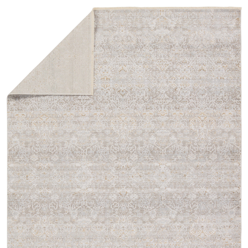 Vibe by Jaipur Living Wayreth Floral Taupe/ Silver Area Rug 5'3"X7'6"