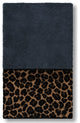 Linum Home Textiles Turkish Cotton Spots Embellished Hand Towel, Midnight Blue