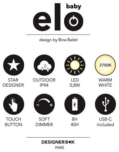 ELO Baby Duo LED Portable Table Lamps