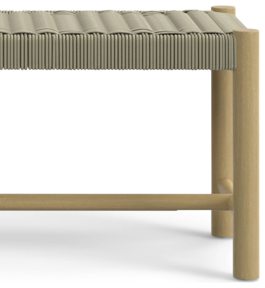 Dahlia Outdoor Indoor Bench, Natural Taupe