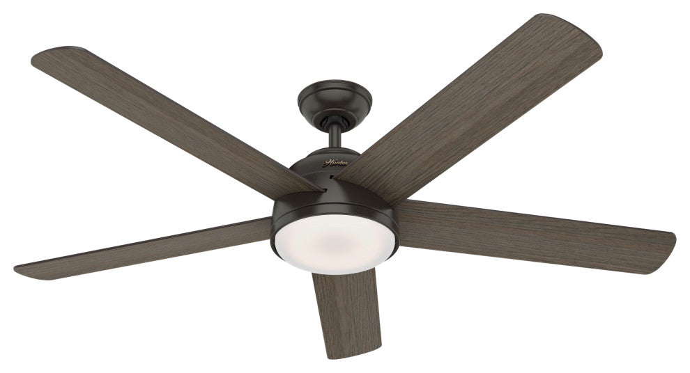 Hunter Wifi 60" Romulus Noble Bronze Ceiling Fan, LED Light and Remote Control