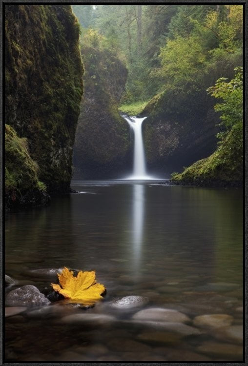 "Lonely" Framed Canvas Giclee by Miles Morgan, 21x31"