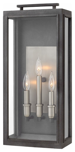 Outdoor Sutcliffe Large Wall Mount in Aged Zinc