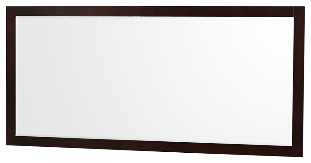 72"DBL Vanity Espresso, Carrara Cult. Marble Countertop, Sinks, 70"Mirror