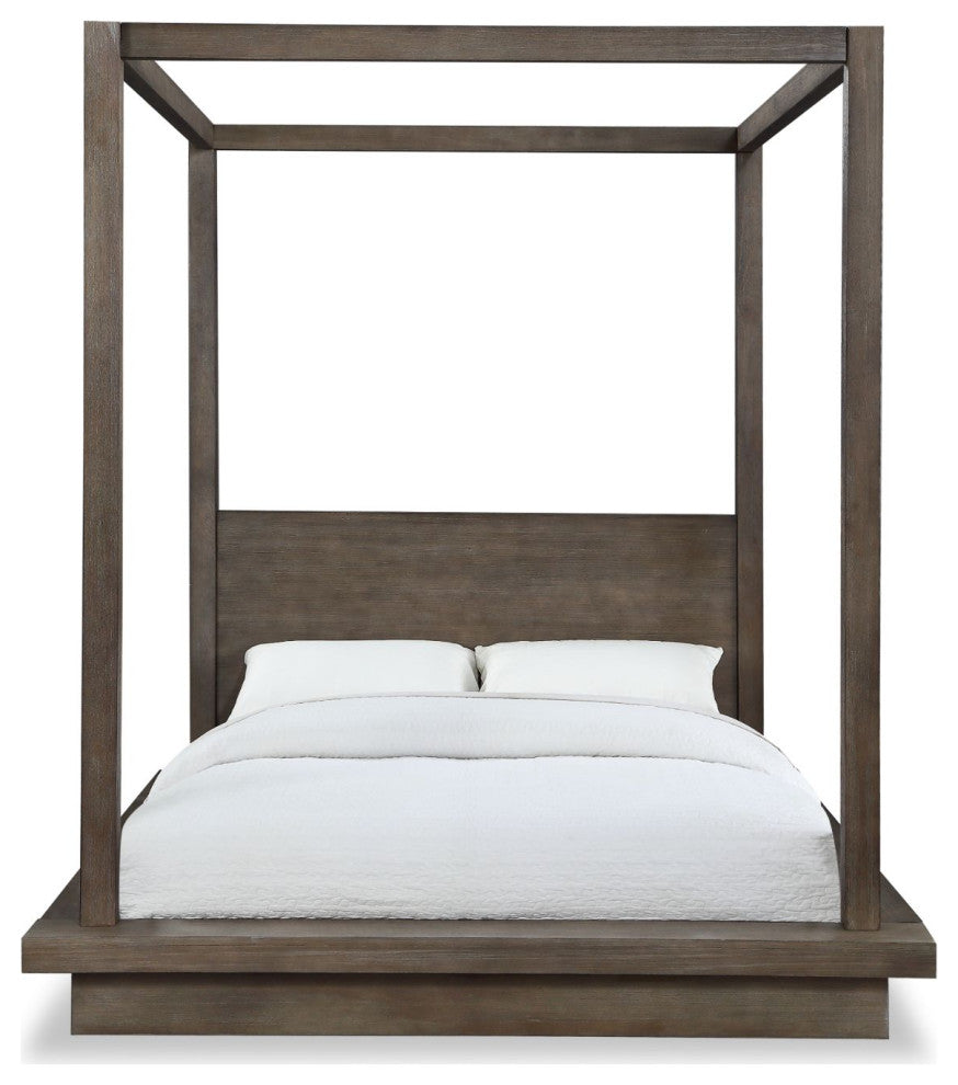 Modus Melbourne California-King Canopy Bed in Dark Pine