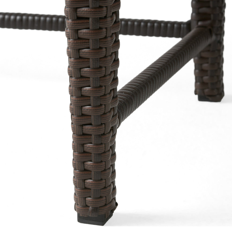 GDF Studio 3-Piece Mayall Nested Outdoor Tables Set, Multibrown