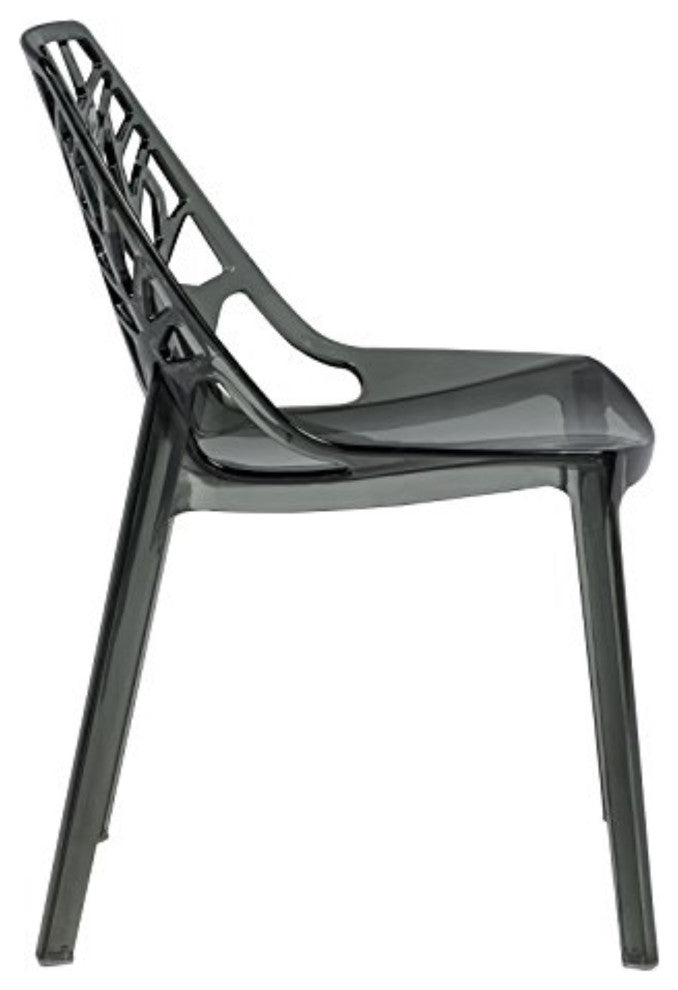 LeisureMod Modern Cornelia Dining Chair, Set of 2