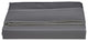 Organic Cotton Sateen Wrinkle Resistant Flat Sheet, Dark Gray, Twin