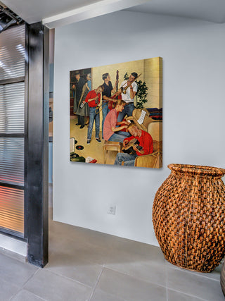 "Jam Session" Painting Print on Canvas by John Falter