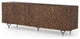 Rio Media Console-Round Cut Antique Brwn
