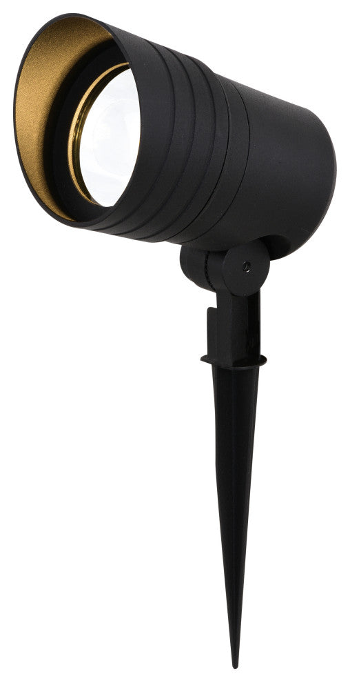 Low-Voltage Aluminum Black Outdoor Landscape Path Flood Light LED Clear Glass