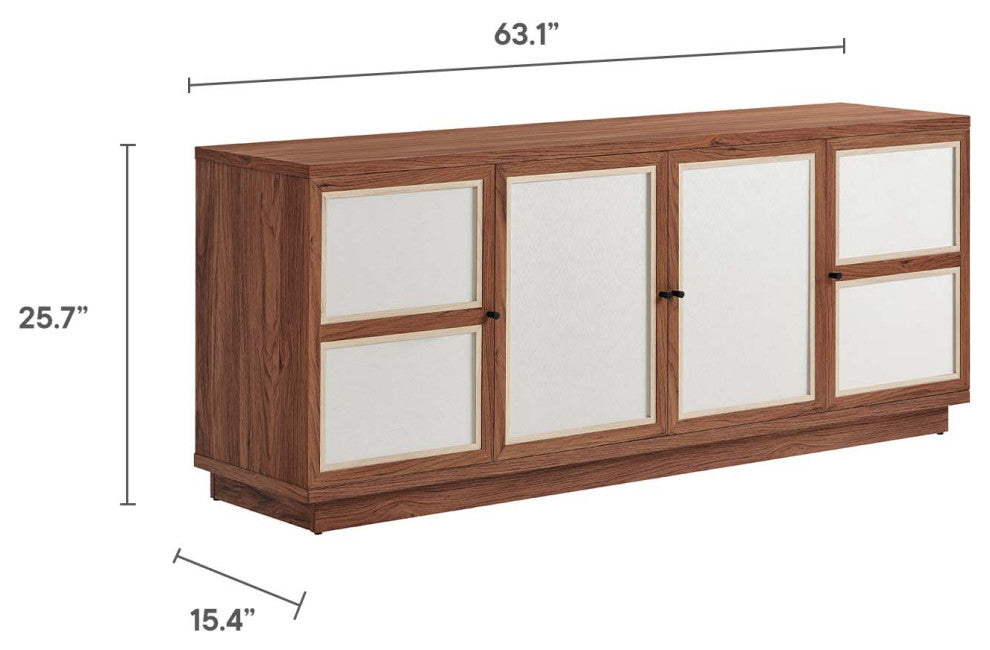 Capri 63" Wood Grain TV Console