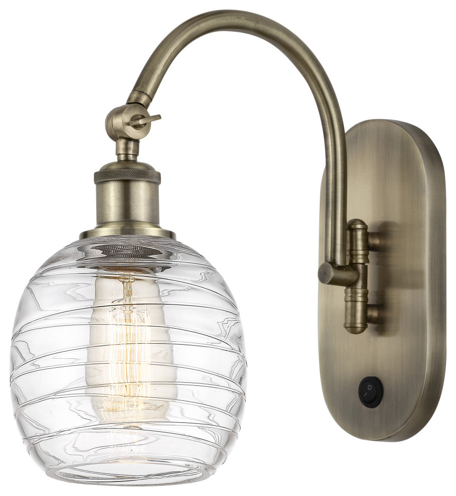 Innovations 518-1W-AB-G1013 1-Light Sconce, Antique Brass