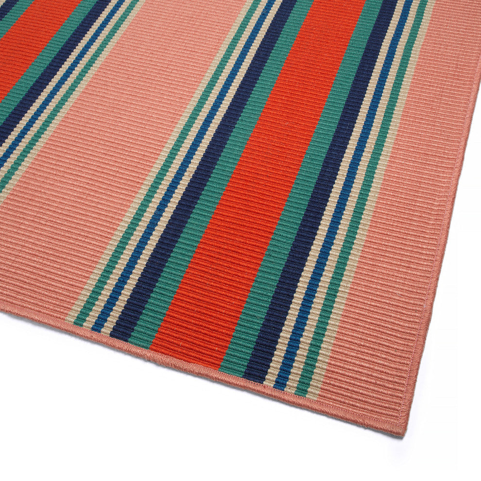 Voavah Salmon 4' x 6' Rectangle Area Rug