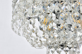 Elegant Lighting V2528W12/RC Tranquil 3 Light 17" Tall Wall - Chrome