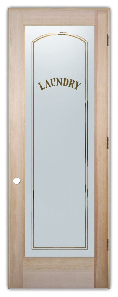 Laundry Door - Classic Arched Capitals - Douglas Fir (stain grade) - 32" x...