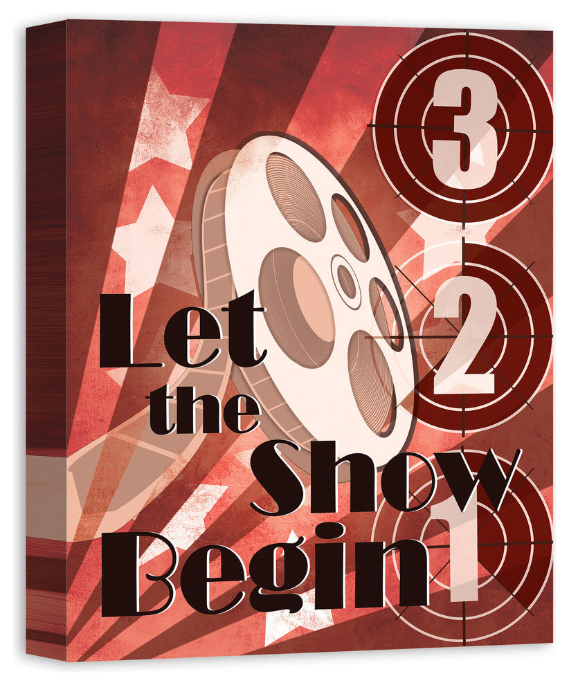 "Hollywood 3-2-1 Showtime" Canvas Wall Art, 16"x20"