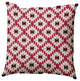 16" x 16" Geo Craze Decorative Throw Pillow, Cranberry