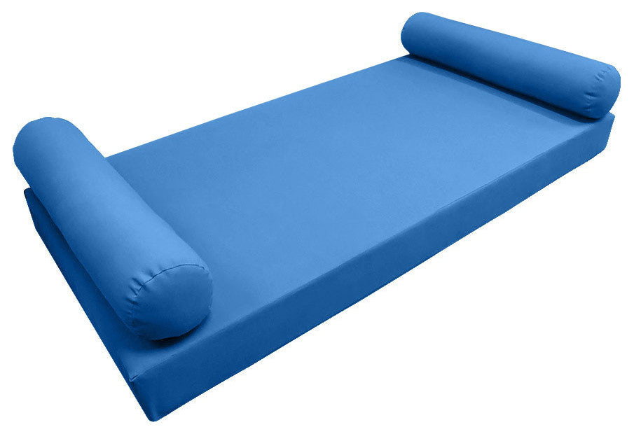 Style5 Twin Knife Edge Outdoor Mattress Bolster Slip Cover COMPLETE SET AD102