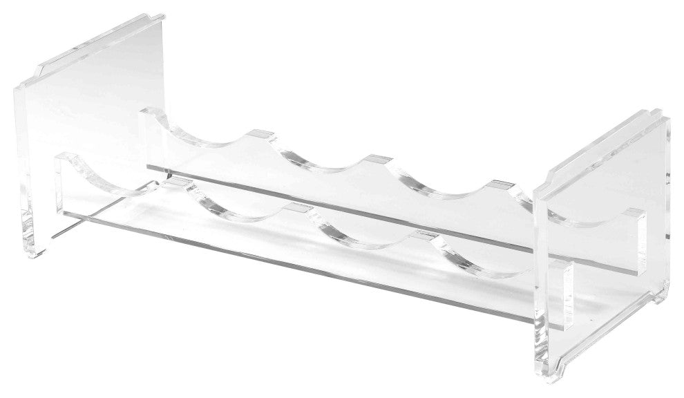 Cortesi Home Kunzite Stackable Acrylic Wine Rack, Holds 4 Bottles Each