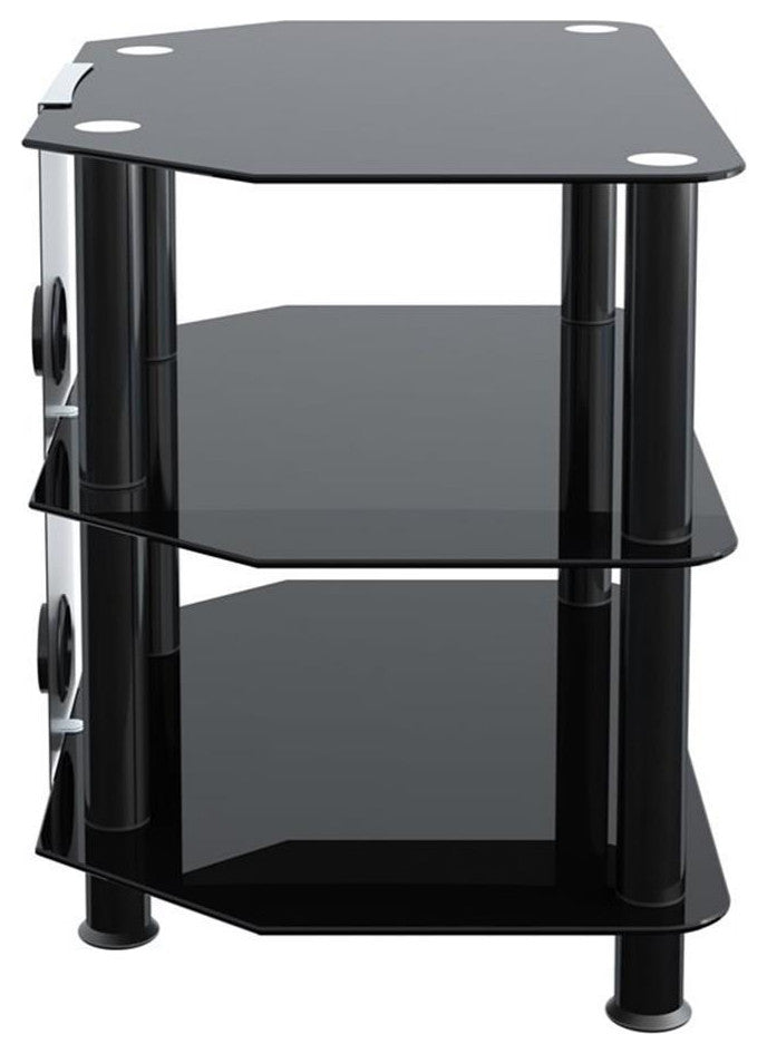 AVF Steel TV Stand with Cable Management for up to 32" TVs in Black