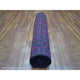 Red Afghan Khamyab Wool Tribal Design Hand Knotted Runner Oriental Rug 2'9"x9'5"