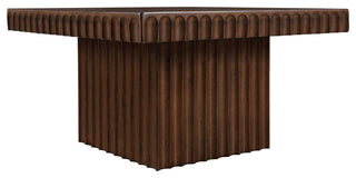 Spencer Oak Veneer Coffee Table, Brown, 12" H, 1 Piece