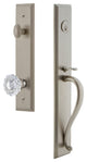 Carre' 1-Piece Dummy Handleset, S Grip and Versailles Knob, Satin Nickel, 849203