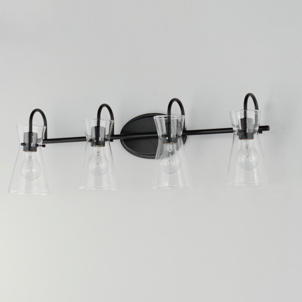 Maxim 12484 Ava 4 Light 31"W Vanity Light - Polished Chrome